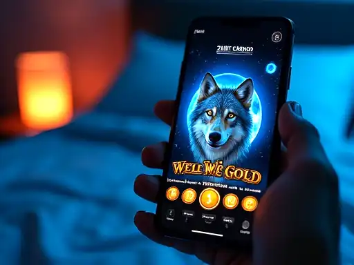 Wolf Gold pokie artwork at Nine Casino