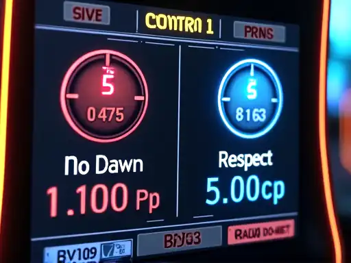 Responsible gaming warning panel with stop-loss and cooldown symbols